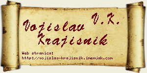 Vojislav Krajišnik vizit kartica
